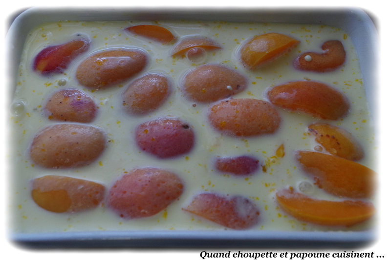 clafoutis aux abricots-basilic destructuré, coulis de fraises maison et glace vanille-1135