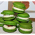 Macarons pomme vanille