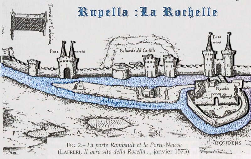 moyen age rupella le port de La Rochelle le château de Vauclair