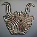 A very rare and important bronze horse harness frontlet, northwest china, 6th century bc