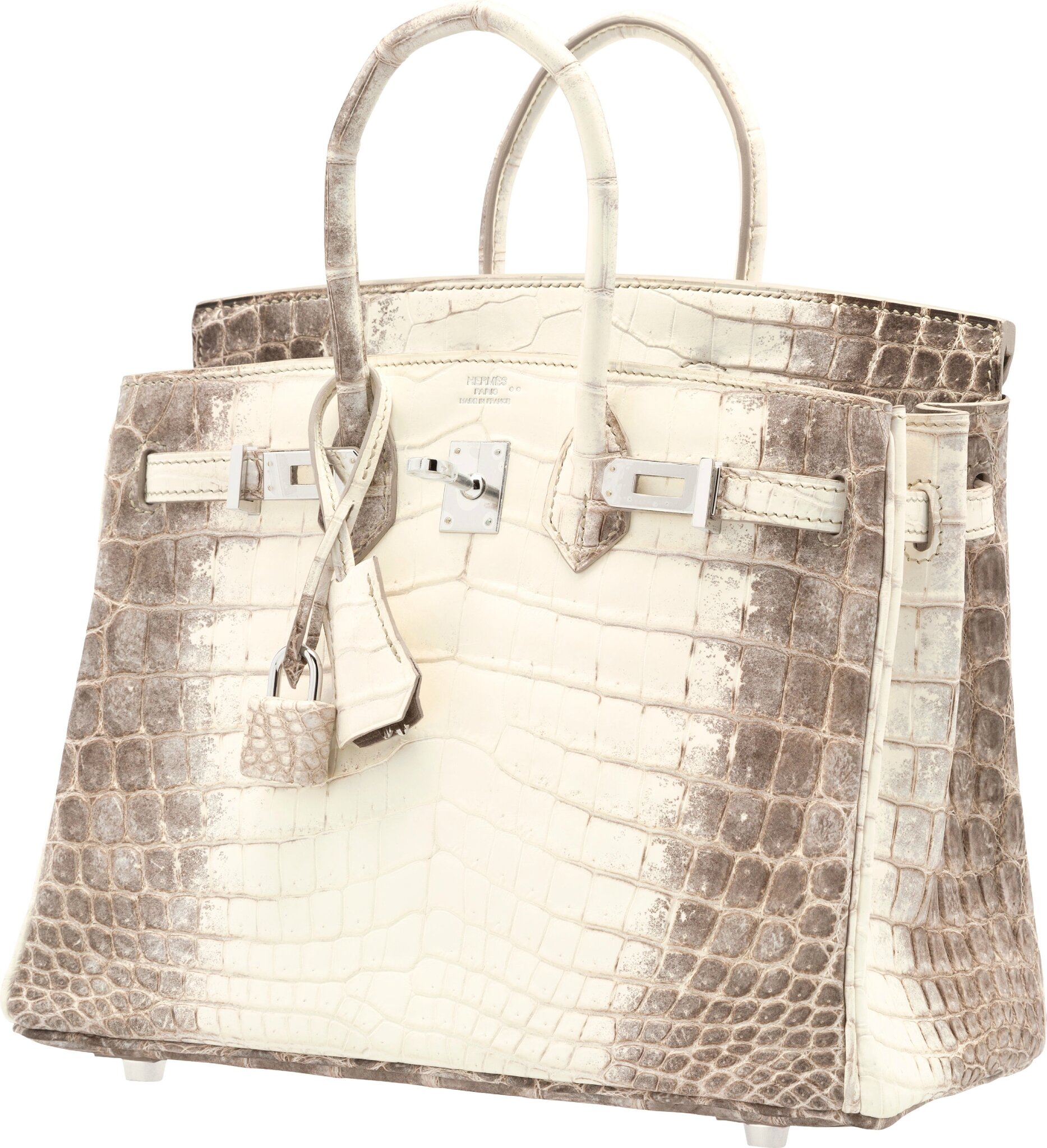 Chanel. Exceptionnel sac Diamond Forever en alligator blanc