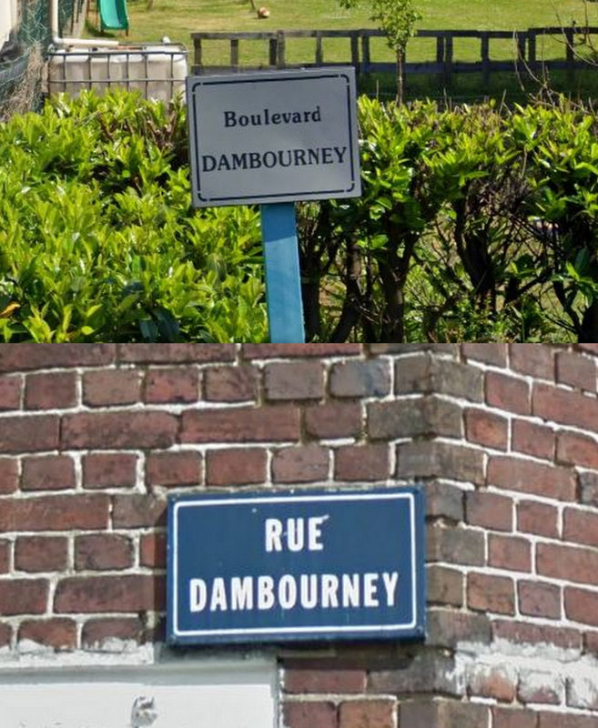 DAMBOURNEY boulevard et rue