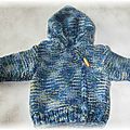  veste à capuche bébé modèle FABRICE taille 3 mois 20€