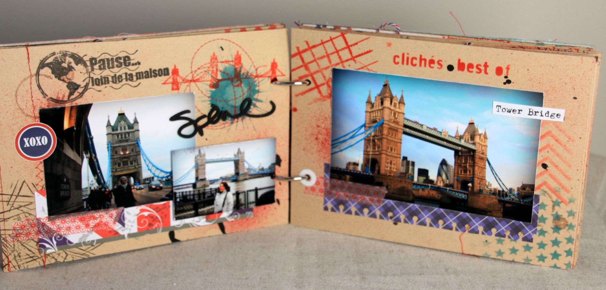 London Rock page et mini album Londres LoloCreaScrap Toga