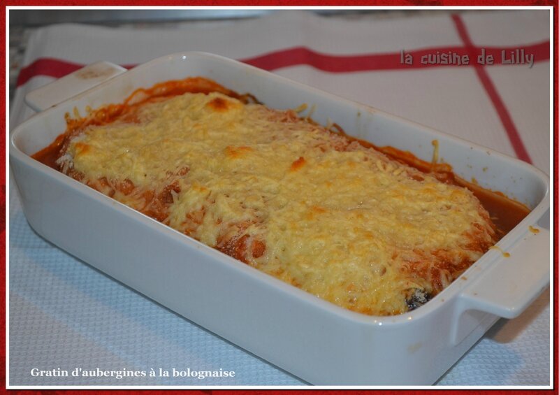 Gratin d'aubergines bolognaises La cuisine de Lilly