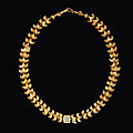 A roman gold and glass necklace, circa 2nd-3rd century a.d.
