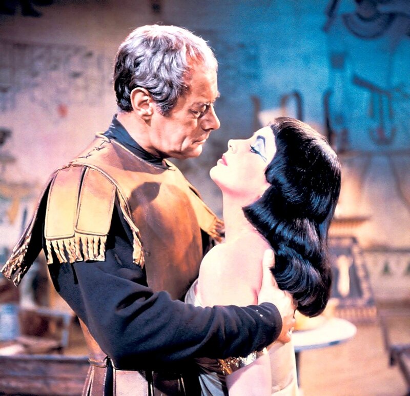 César et Cléopâtre, deux animaux politiques (Rex Harrison et Liz Taylor)