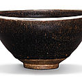 A jian 'hare's fur' tea bowl, song dynasty (960-1279)