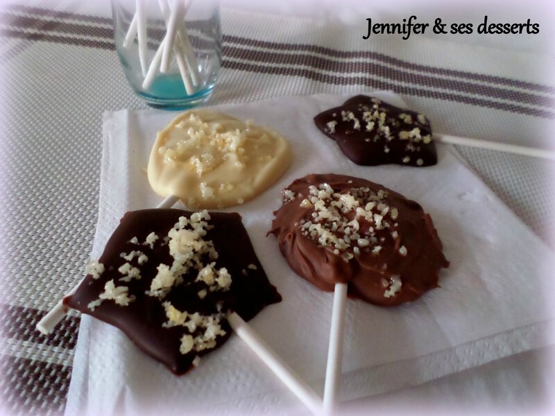 Sucettes au Chocolat & Sucre Pétillant - Chocociframboise
