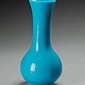 Long necked vase, Qing dynasty, Qianlong mark and period (1736–95)