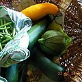 Courgettes, haricots verts…