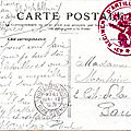Versailles, correspondance avec cachet du 43e RAC 63e batterie de dépôt 11e pièce 21.08.1914