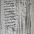 Le traité de Vitruve, De architectura 1 siècle av. J.-C., est le seul traité qui nous soit parvenu de l'Antiquité. Redécouvert à la Renaissance