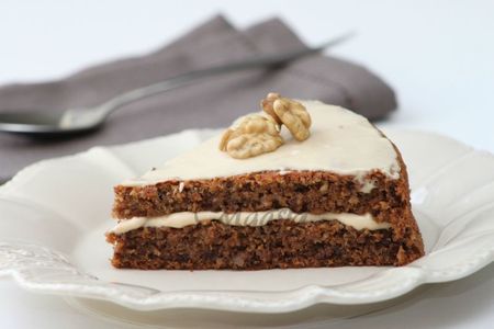 Gateau Aux Noix Et Creme Mascarpone Au Cafe Mes Gourmandises Qu On Se Le Dise