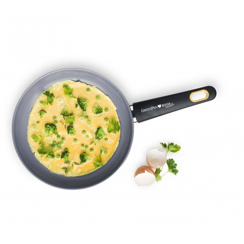 Poêle à omelette pour plaque à induction 28 cm, poêle avec revêtement  antiadhésif