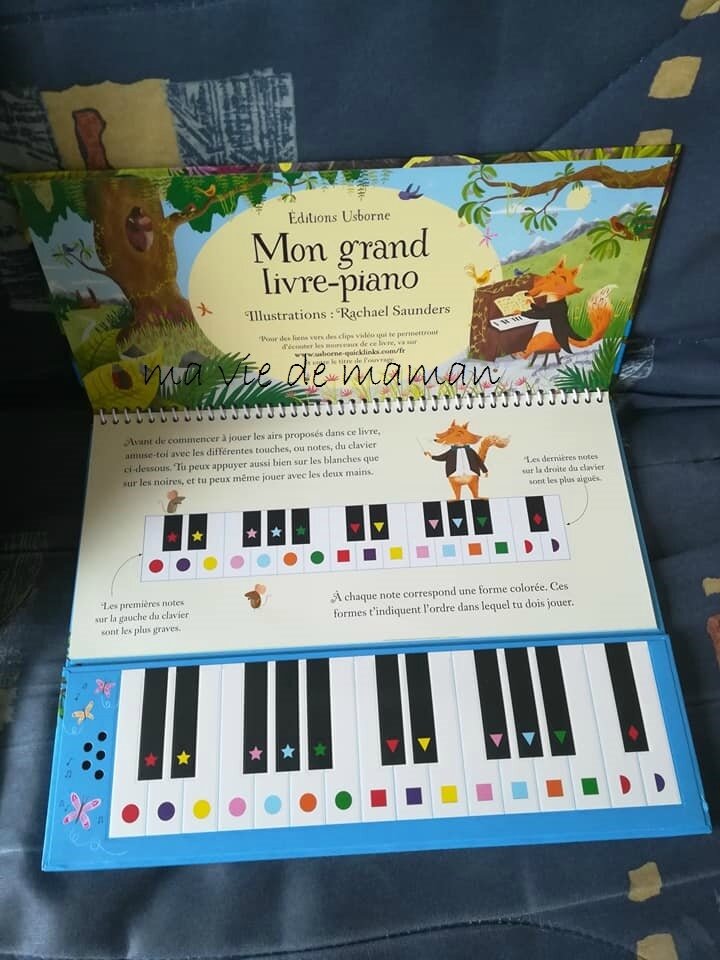 mon grand livre piano - Ma vie de maman fois 4