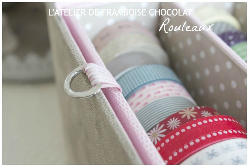 Boîte masking tape rouleaux
