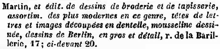 Almanach Bottin du commerce de Paris pour 1842
