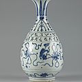 Bottle vase made for a portuguese trader. ming dynasty. dated 1552