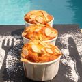 Muffins à la rhubarbe et aux amandes