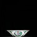 Two doucai 'butterflies and flowers' medallion bowls, marks and period of yongzheng (1723-1735)