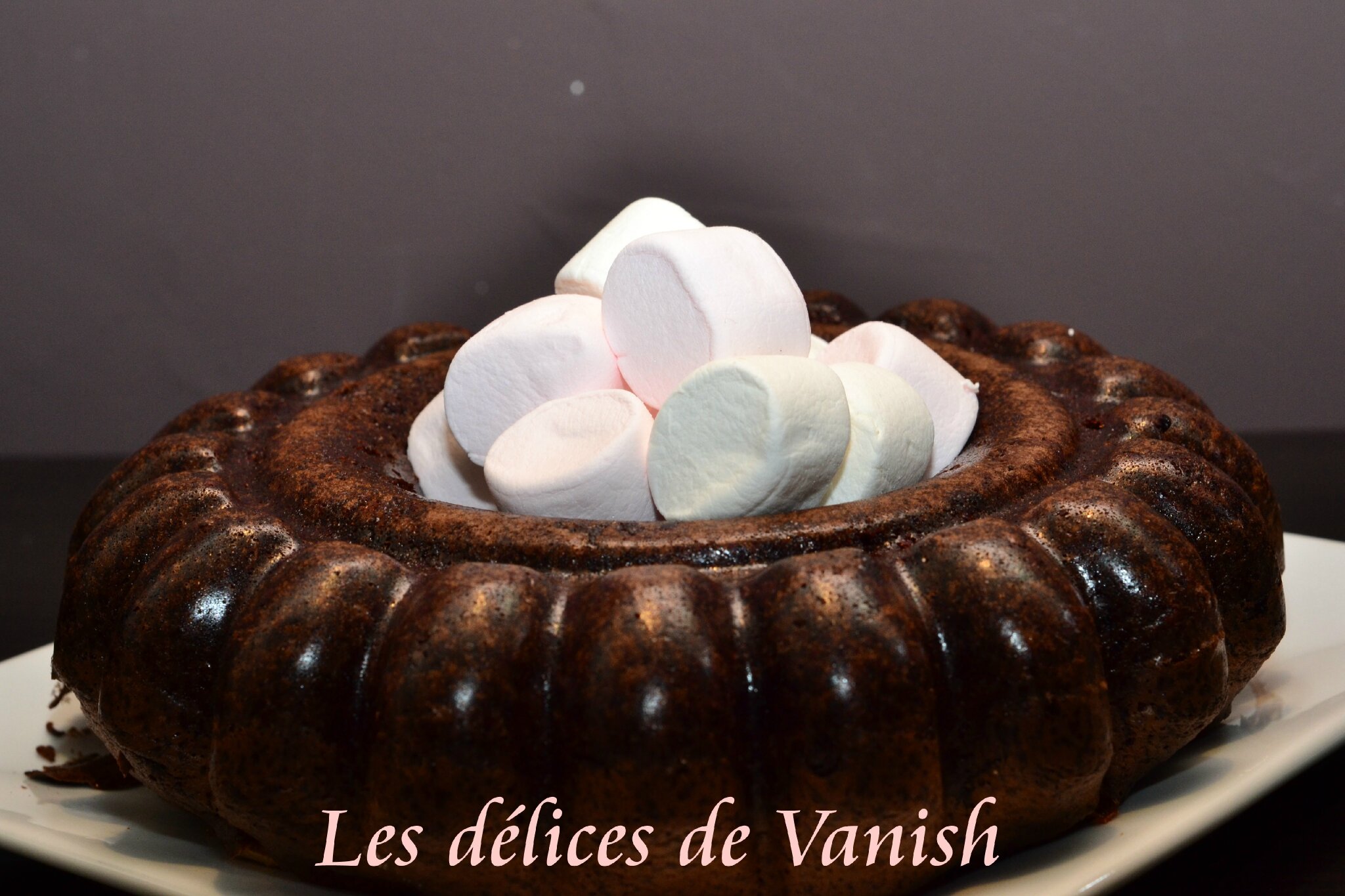 Cake Au Chocolat Et Chamallows Vanish Delices Recettes Test De Produits