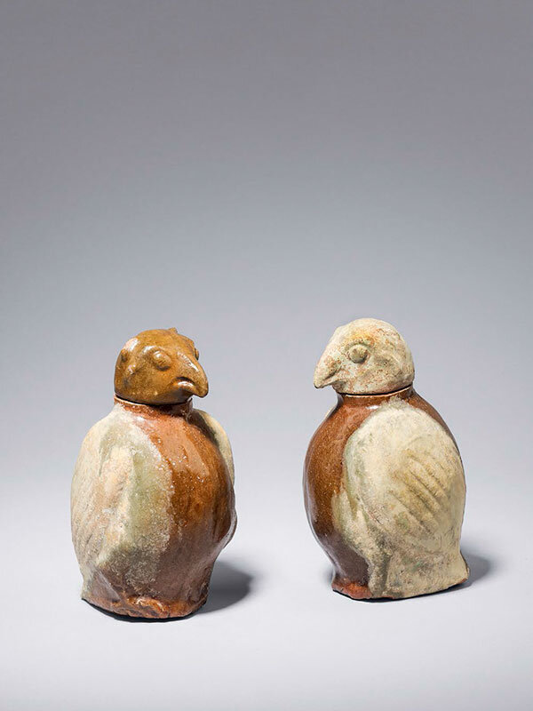 Pair_of_owl_shaped_pottery_jars__Han_dynasty__206_BC___220_AD____Ben_Janssens_Oriental_Art