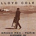 Lloyd cole - mardi 26 novembre 1991 - grand rex (paris)