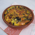 Clafoutis aubergine chorizo grana padano