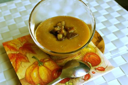Velouté de butternut à la châtaigne - Pour ceux qui aiment ...