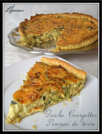 Quiche Courgettes Pommes De Terre Et Fromage Fait Maison Par Lilouina