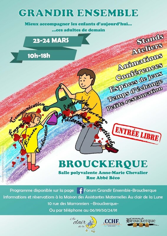 affiche GRANDIR ENSEMBLE-brouckerque