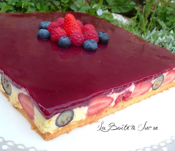 Bavarois citron fruits rouges 3