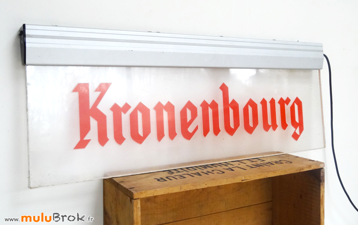 KRONENBOURG-bière-Enseigne-2-muluBrok-Pub-vintage
