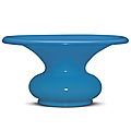 A blue glass leys jar, zhadou, Qing dynasty, 18th-19th century