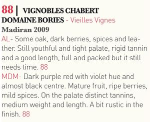 Tasted-Journal-Domaine-des-Bories-Madiran-Vielles-vignes-2009