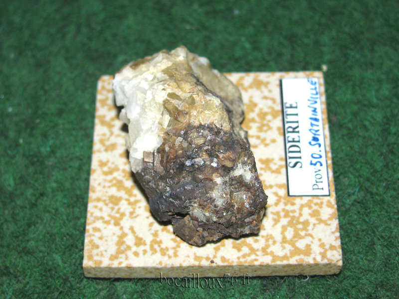 SIDERITE S236 - 50.SURTAINVILLE - COLLECTION MINERAUX - C11 