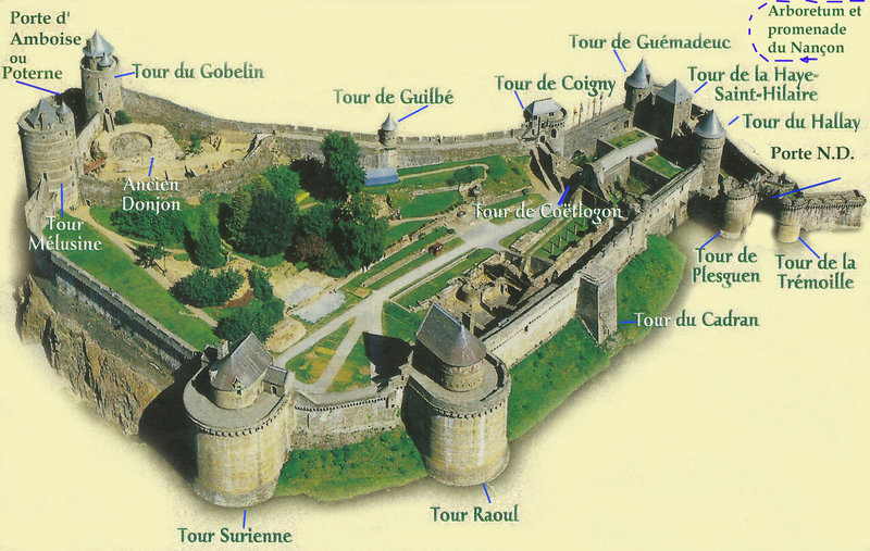 Plan Château Fougères