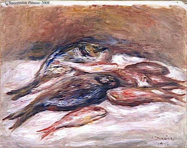 Pierre-Auguste Renoir - Nature Morte aux poissons