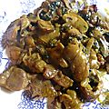 Sauté de porc au curry et champignons de paris