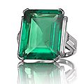 Art deco diamond and emerald ring by cartier, paris, circa 1925 – photo courtesy of siegelson