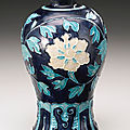 A fahua 'floral scroll' vase (meiping), ming dynasty, 16th century