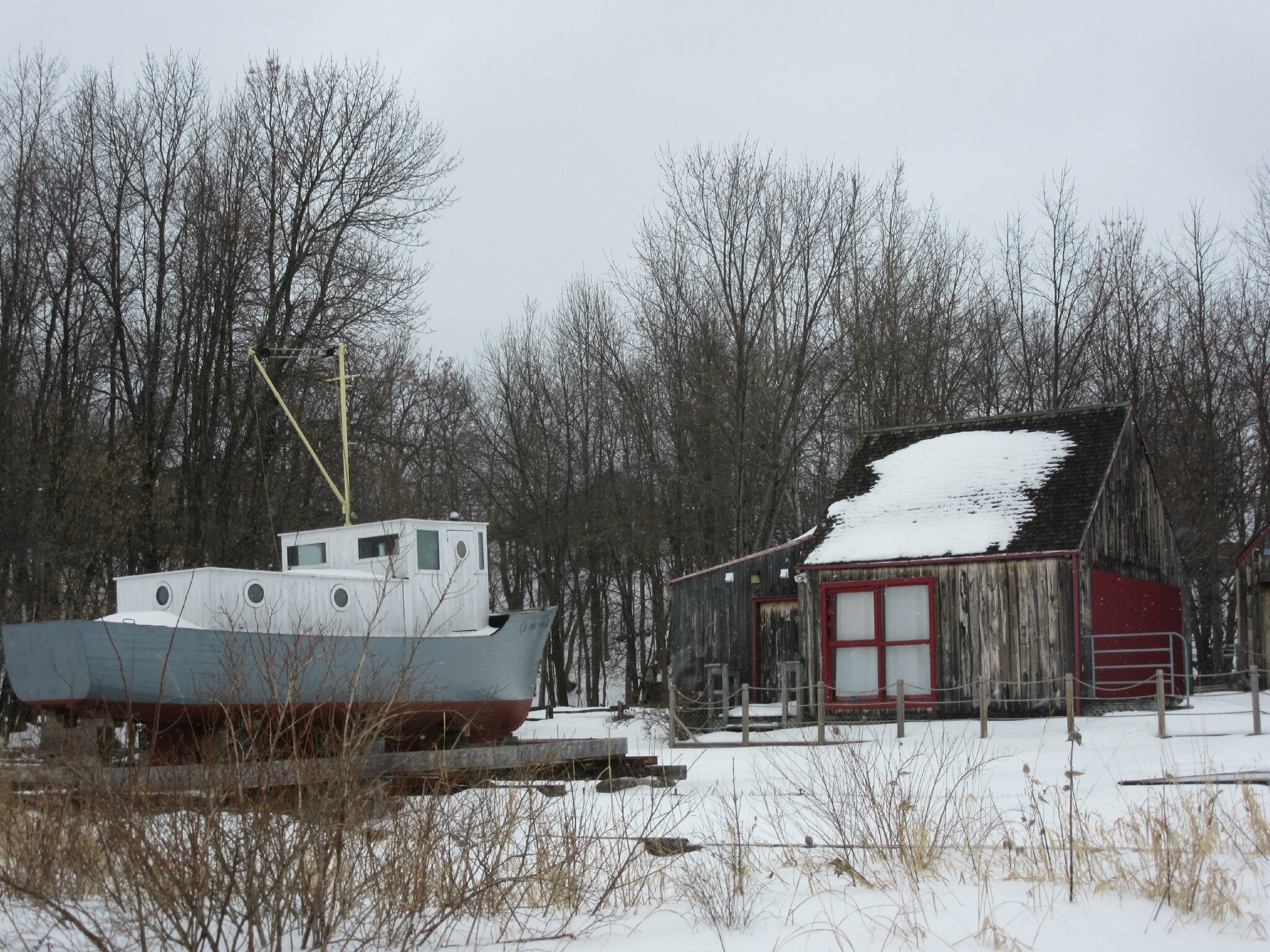 Ile d'orléans sous la neige Raleuse à Québec