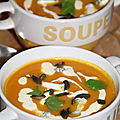 Veloute potiron, carottes et autres tres hot !