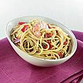 Spaghetti chorizo et langoustines weight watchers