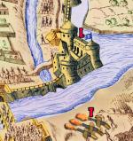 L château de Poitiers, en forme de triangle