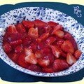 Compote fraîche de fraises façon plessis