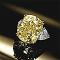 Fancy intense yellow diamond ring, van cleef & arpels, paris