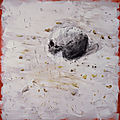 Miquel Barceló, Crâne aux allumettes, 2006 Technique mixte sur toile 200 x 200 cm Collection de l’artiste © André Morin, 2018 / ADAGP 2018
