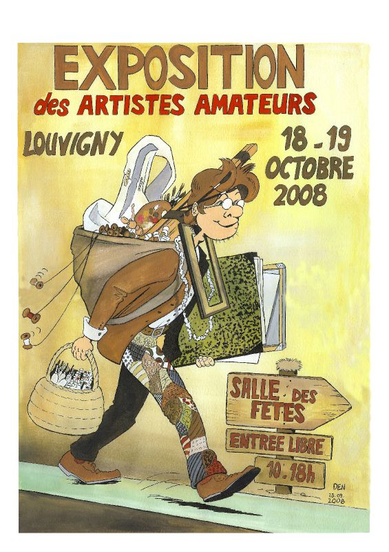 Affiche expo Louvigny 2008